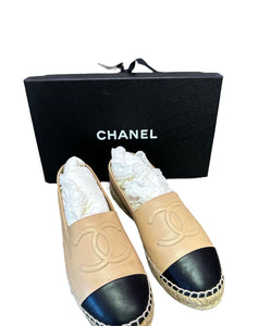 Chanel Leather Espadrilles