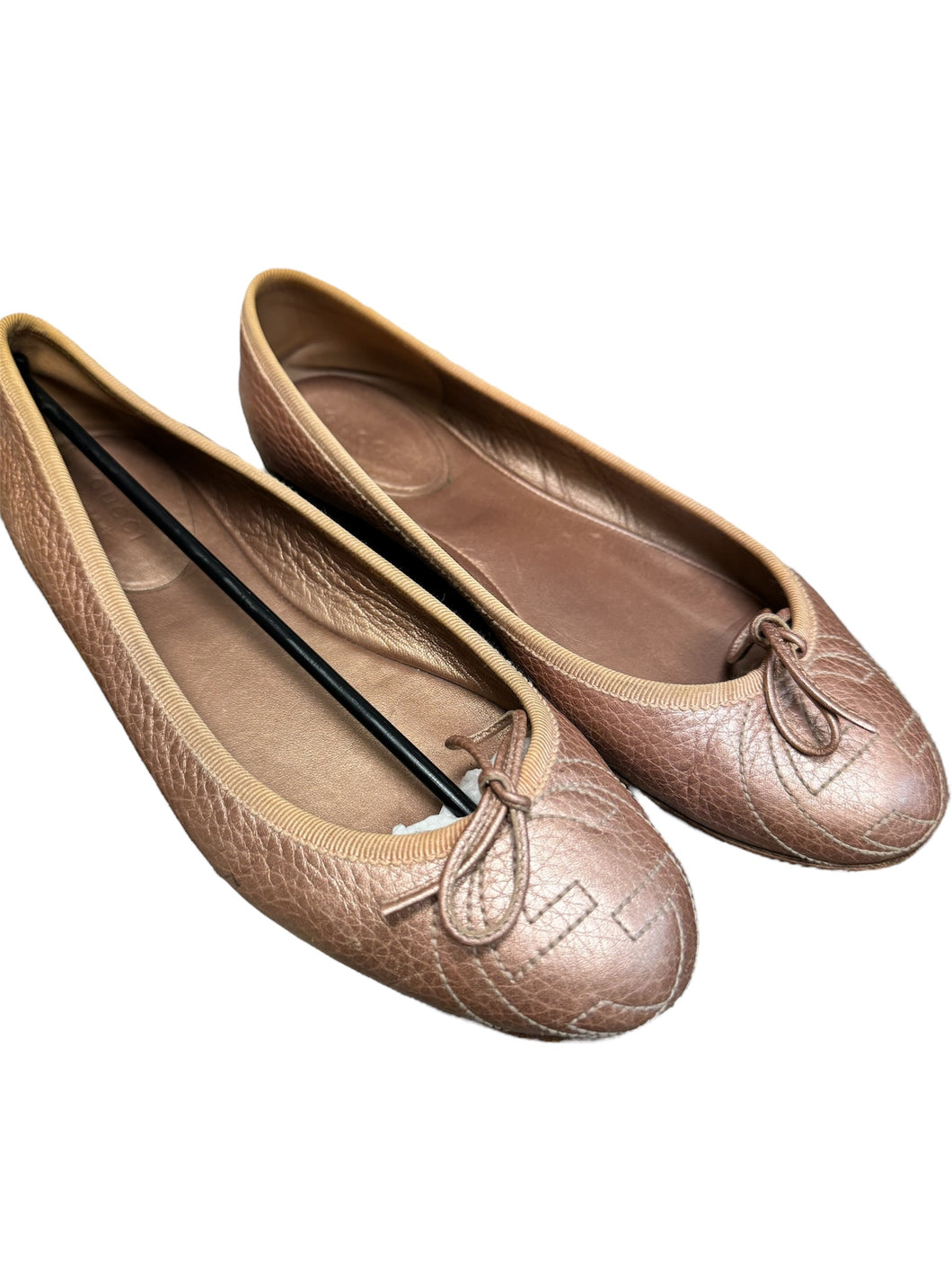 Gucci pink ballerina flats