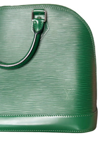 Louis Vuitton Alma PM Epi Leather Green Bag