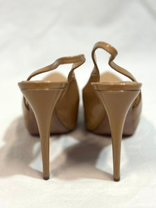 PRADA NUDE PLATFORM HEELS