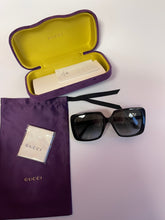 Load image into Gallery viewer, Gucci Black With Diamond Sunglasses
