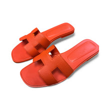 Load image into Gallery viewer, Hermes Oran Orange Sandals
