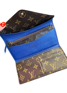 Louis Vuitton Josephine Wallet Blue Monogram