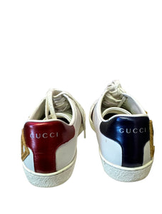 Gucci Ace Gold Loved White Sneakers