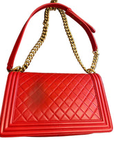 Load image into Gallery viewer, Chanel red boy bag
