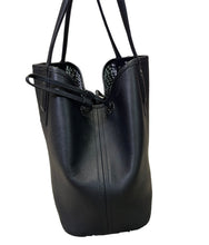 Load image into Gallery viewer, MCM Reversible Tote Black Leather Bag
