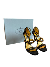 Load image into Gallery viewer, Prada Calzature Donna Black/Gold Heels
