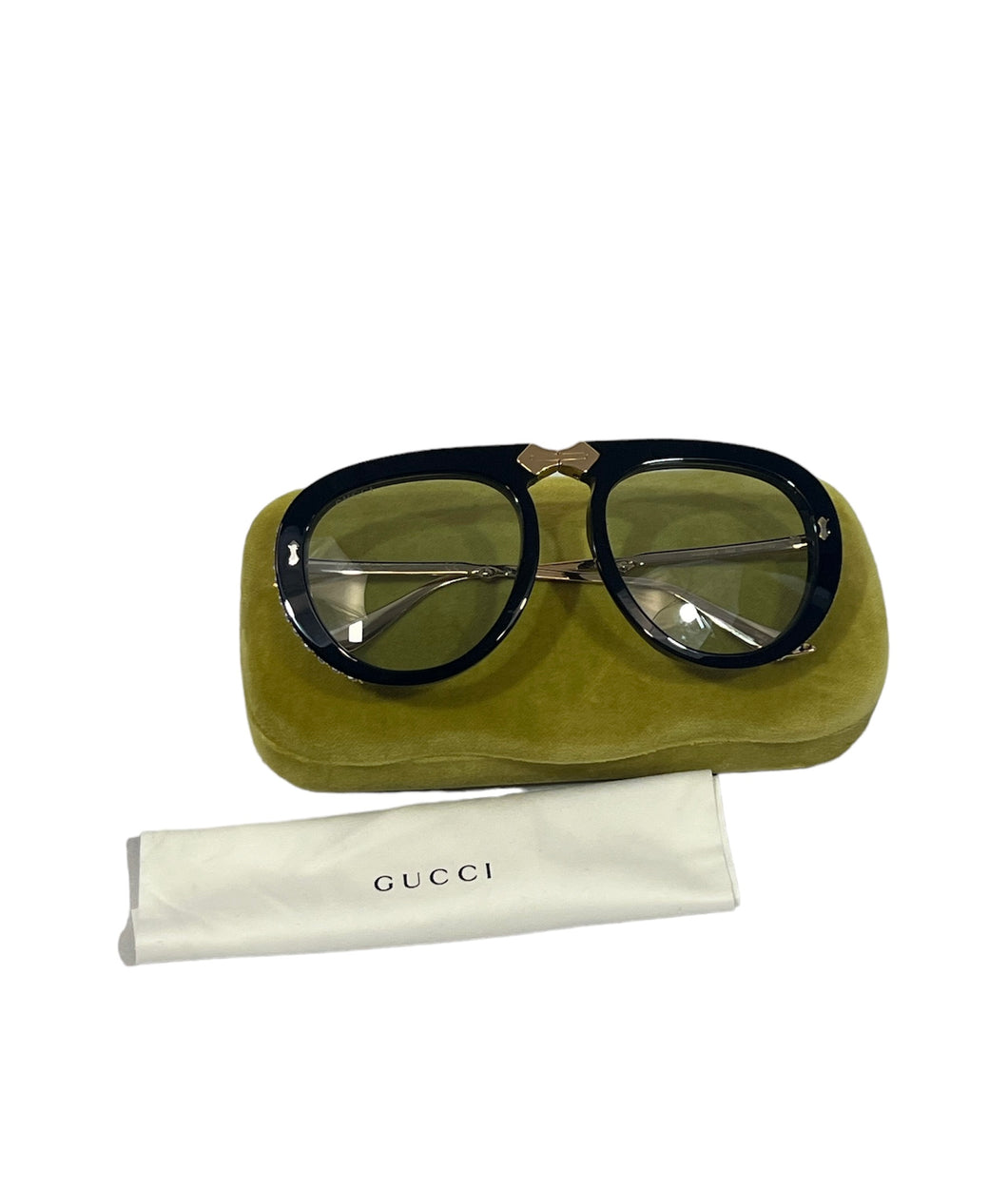 Gucci Clear Crystal Sunglasses