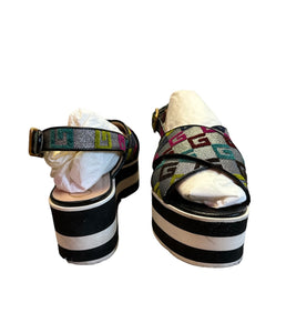 Gucci Slingback Rainbow Monogram