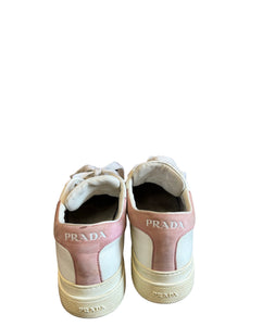 Prada White/ Pink Sneakers