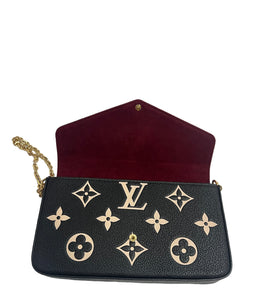 Louis Vuitton Black and Nude PO Felicie