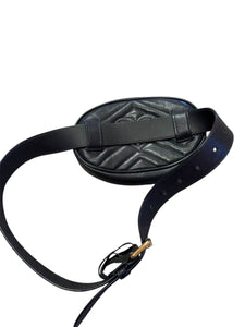 Gucci GG black marmont fanny pack