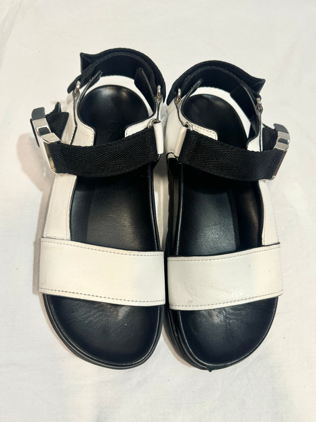 Prada black & white sandals