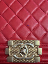 Load image into Gallery viewer, Chanel red boy bag
