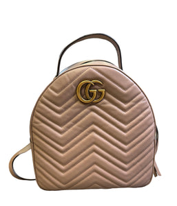 Gucci Marmont dusty pink backpack