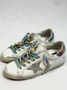 Golden Goose rainbow sneakers