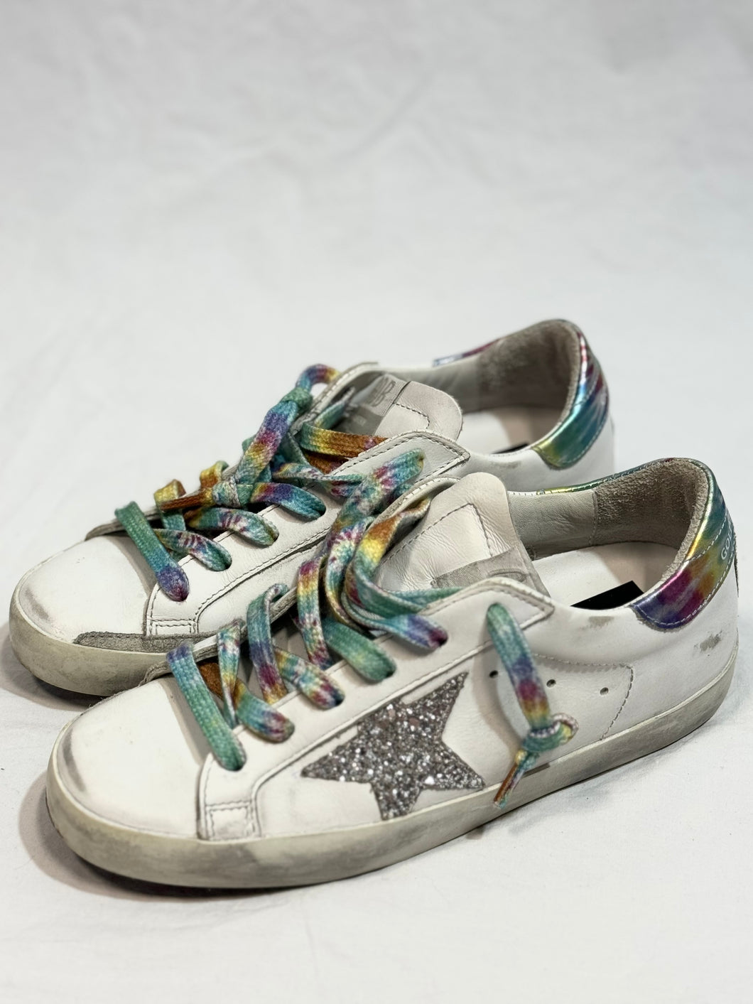 Golden Goose rainbow sneakers