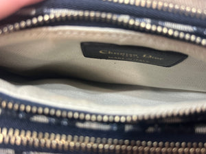 Christian Dior Saddle Rodeo Blue Pouch