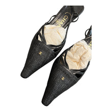 Load image into Gallery viewer, Chanel black slingbacks
