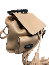 Load image into Gallery viewer, Gucci Bamboo Leather Nude Backpack

