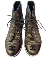 Load image into Gallery viewer, Chanel Leather Black Trainers
