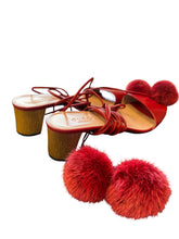 Load image into Gallery viewer, Gucci “ pompom” Red Heels
