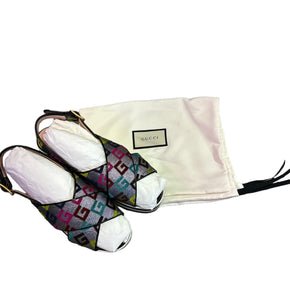 Gucci Slingback Rainbow Monogram