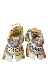 Load image into Gallery viewer, Dolce &amp; Gabbana Gold platform sneakers
