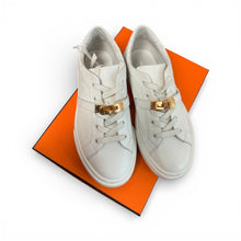Load image into Gallery viewer, Hermes Kelly White Sneakers
