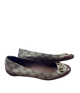 Gucci Monogram Canvas Flats