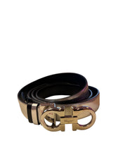 Load image into Gallery viewer, Salvatore Ferragamo Silver/Black Belt
