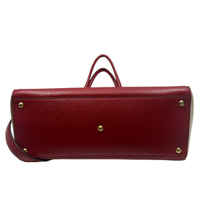 Fendi 2jours Red Leather Bag