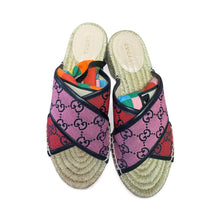 Load image into Gallery viewer, Gucci GG Multicolor Espadrille Sandals
