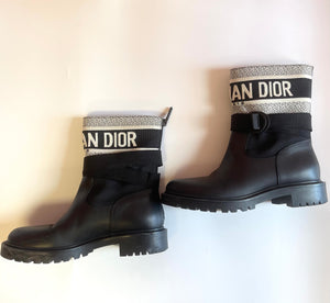 Christian Dior D-Major Leather boots