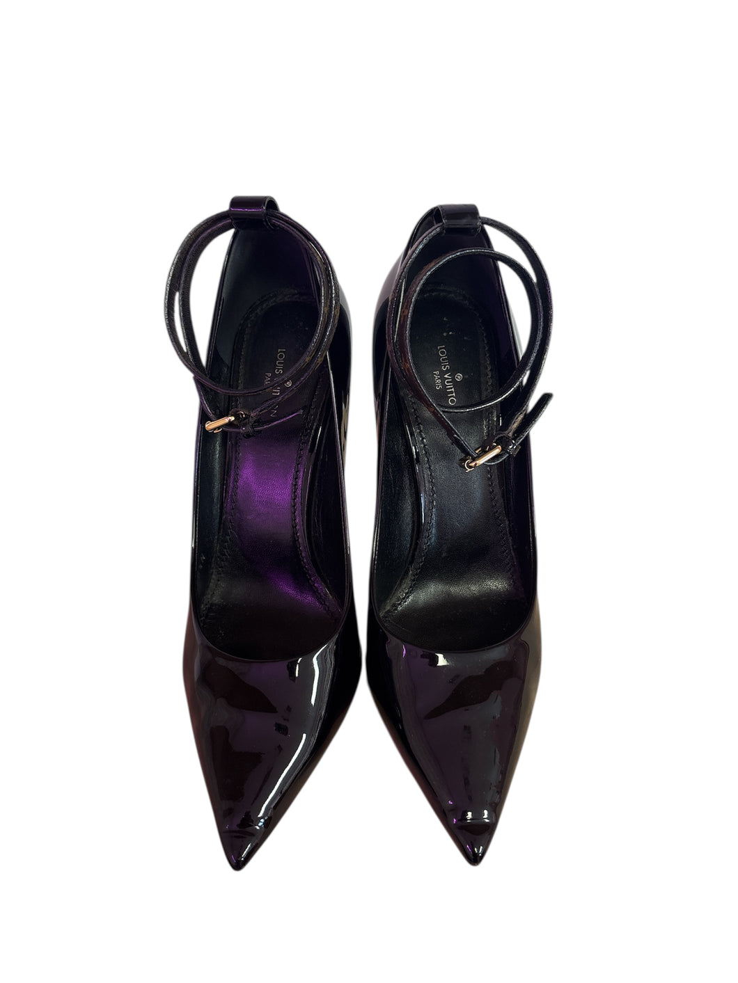 LV Black Pointed Heels