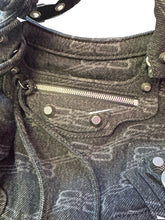 Load image into Gallery viewer, Balenciaga Denim Washed XS Handbag
