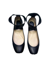 Load image into Gallery viewer, Chloé Strappy Square Toe Ballet Flats in Black Leather
