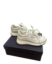 Load image into Gallery viewer, Prada Plain Logo White Sneakers
