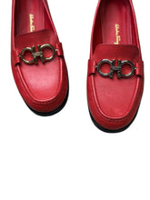 Load image into Gallery viewer, Salvatore Ferregamo Leather Rolo Loafers Reversible Gold/Silver Hardware
