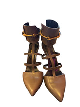 Load image into Gallery viewer, Gucci Brown Strap Heels
