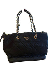 Load image into Gallery viewer, Prada Tessuto Impuntu Chain Shopping Tote
