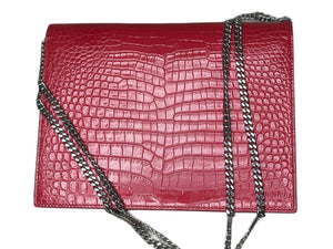 YSL Saint Laurent Cassandra Red Crossbody Bag