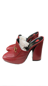 Gucci Red Heels Mules