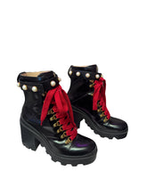 Load image into Gallery viewer, Gucci Faux Pearls Accents Ankle Boots
