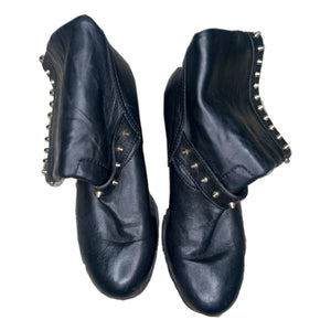 Jimmy Choo Black Leather Moto Boots