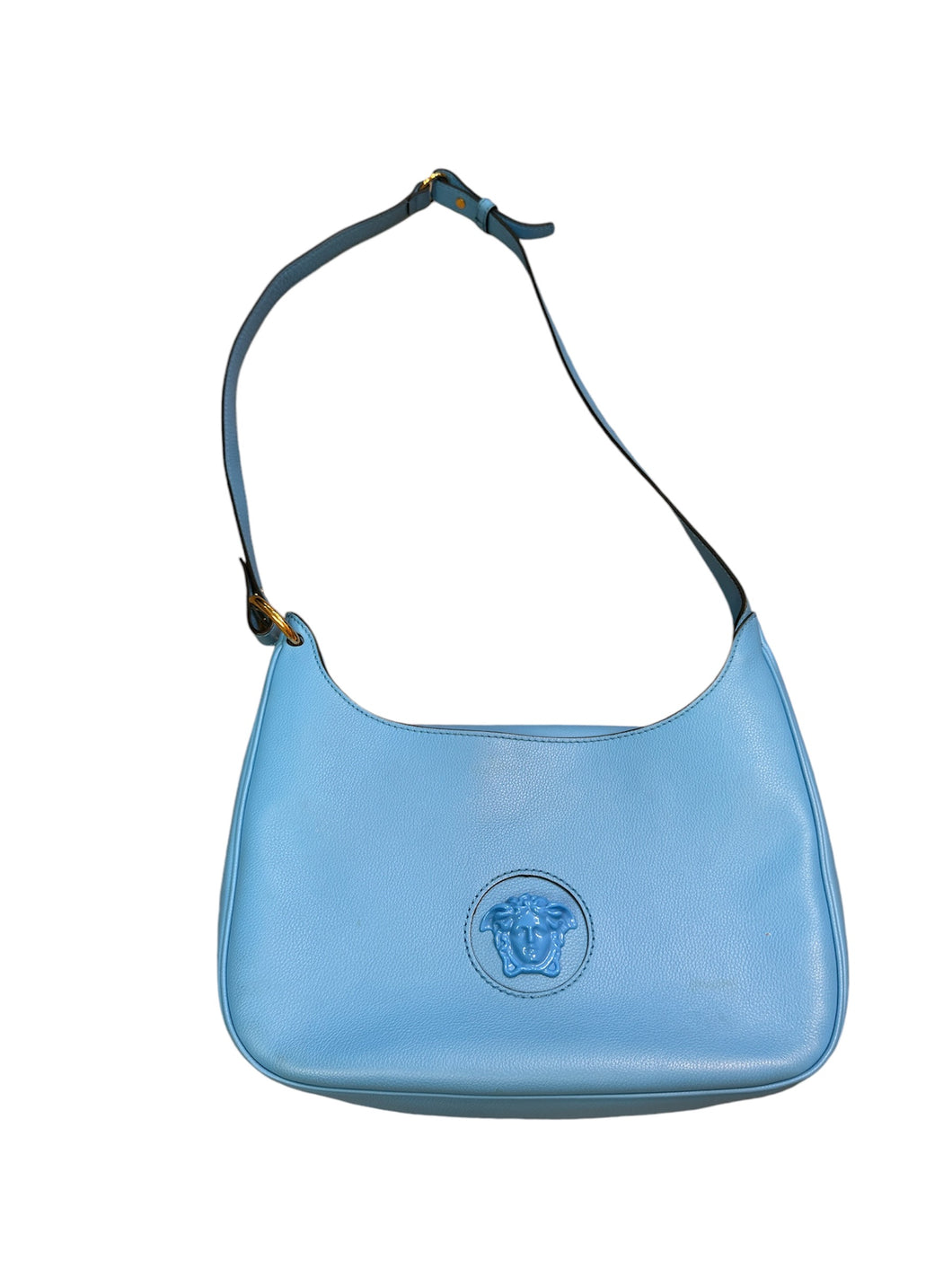 Versace Blue Medusa Strap Bag