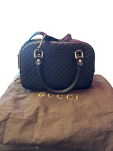 Load image into Gallery viewer, Gucci GG Embossed Navy Crossbody bag
