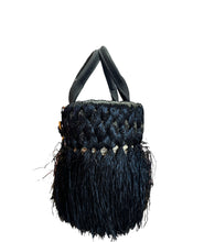 Load image into Gallery viewer, Prada Rafia &amp; Midollino Fringe Tote
