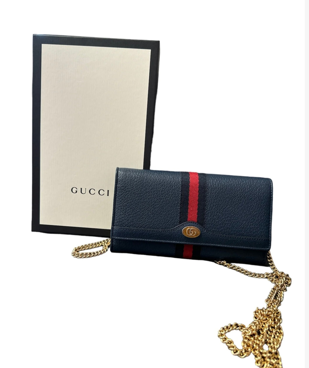 Gucci Ophidia Marmont Chain Wallet