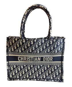 Christian Dior Médium Book Tote Navy